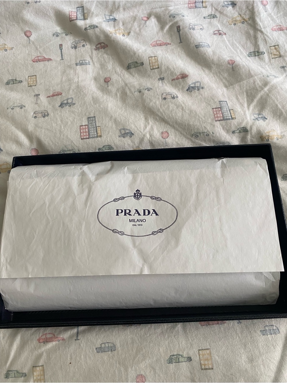 Prada Black Studded Saffiano Leather Wallet - Picture 2 of 11